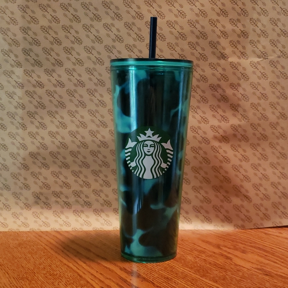 Starbucks, Teal Tortoise Shell Venti Tumbler